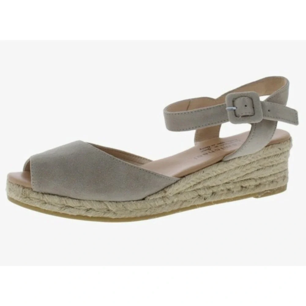 Eric Michael Shannon Suede Wedge Espandrille Sandals Size 40 US 9- 9 1/2